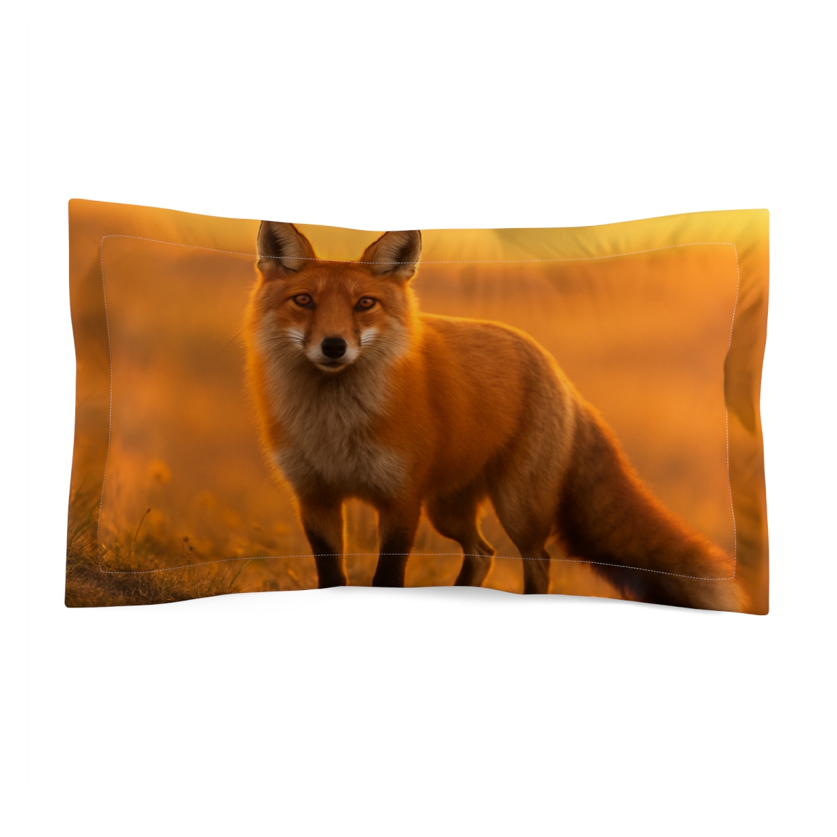 Sundown Hunter Red Fox stylish throw pillows