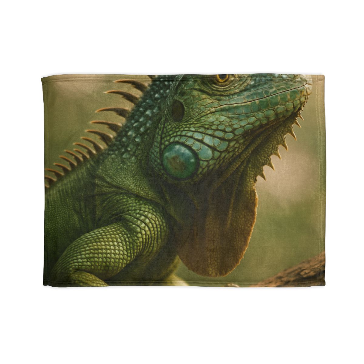 Sunlit Armor Green Iguana unique gift blankets