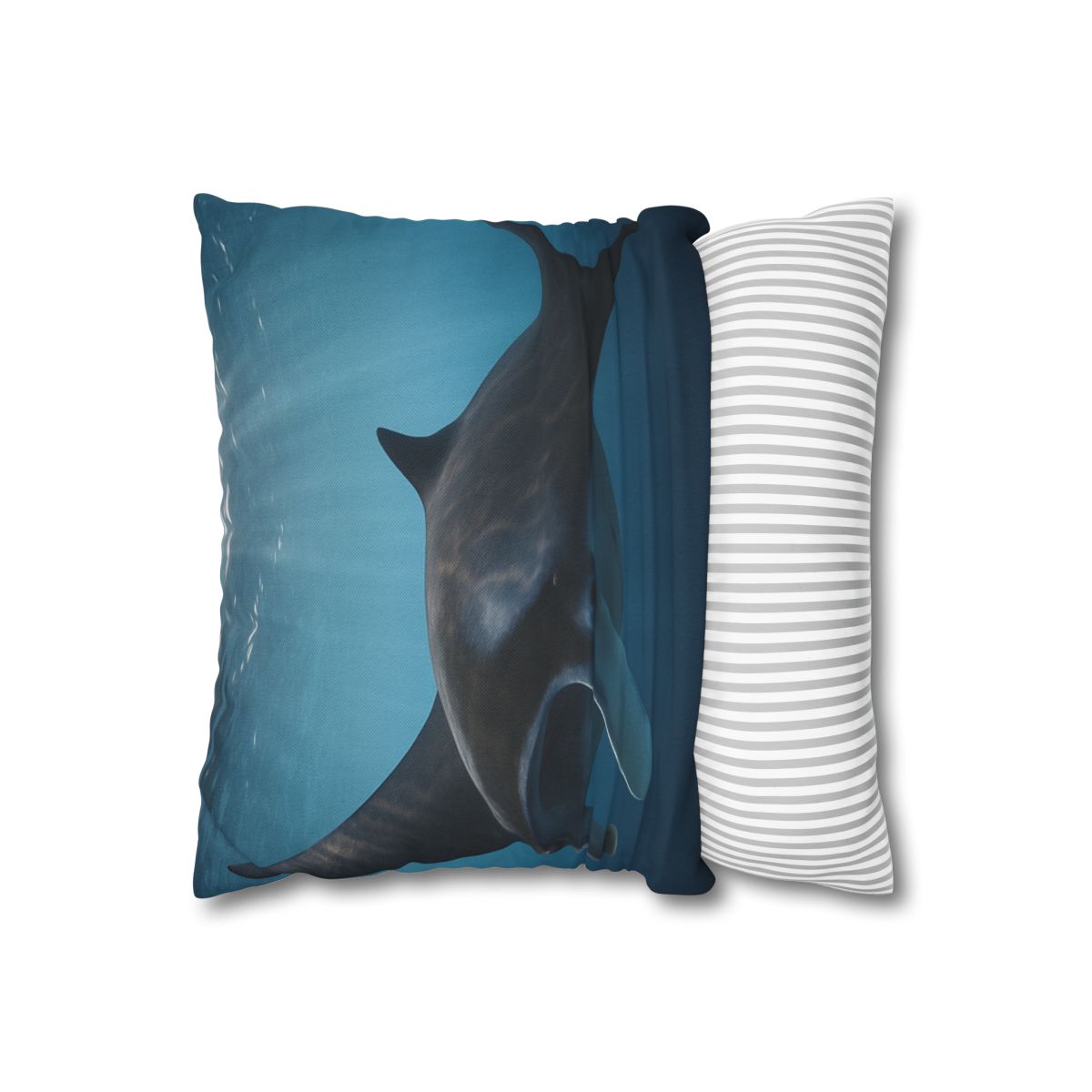 Sunlit Drift Manta Ray stylish decorative pillowcases