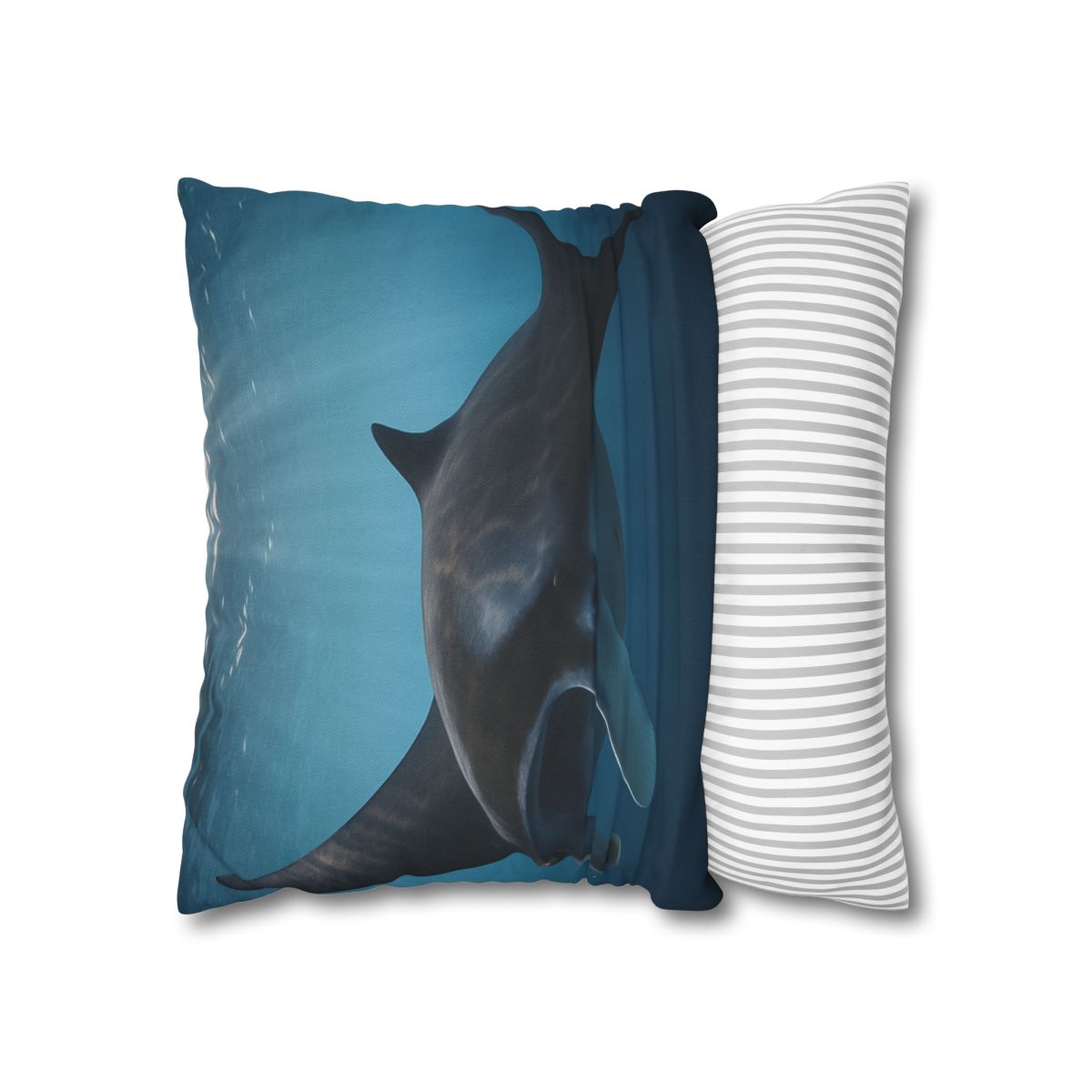 Sunlit Drift Manta Ray stylish decorative pillowcases