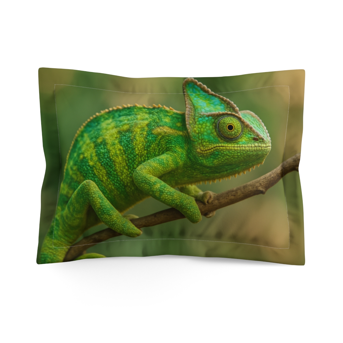Sunlit Mirage Veiled Chameleon soft plush pillows