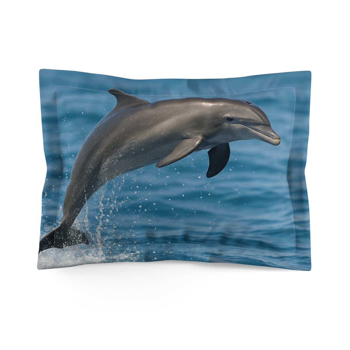 Sunlit Ripple Bottlenose Dolphin unique shape pillows