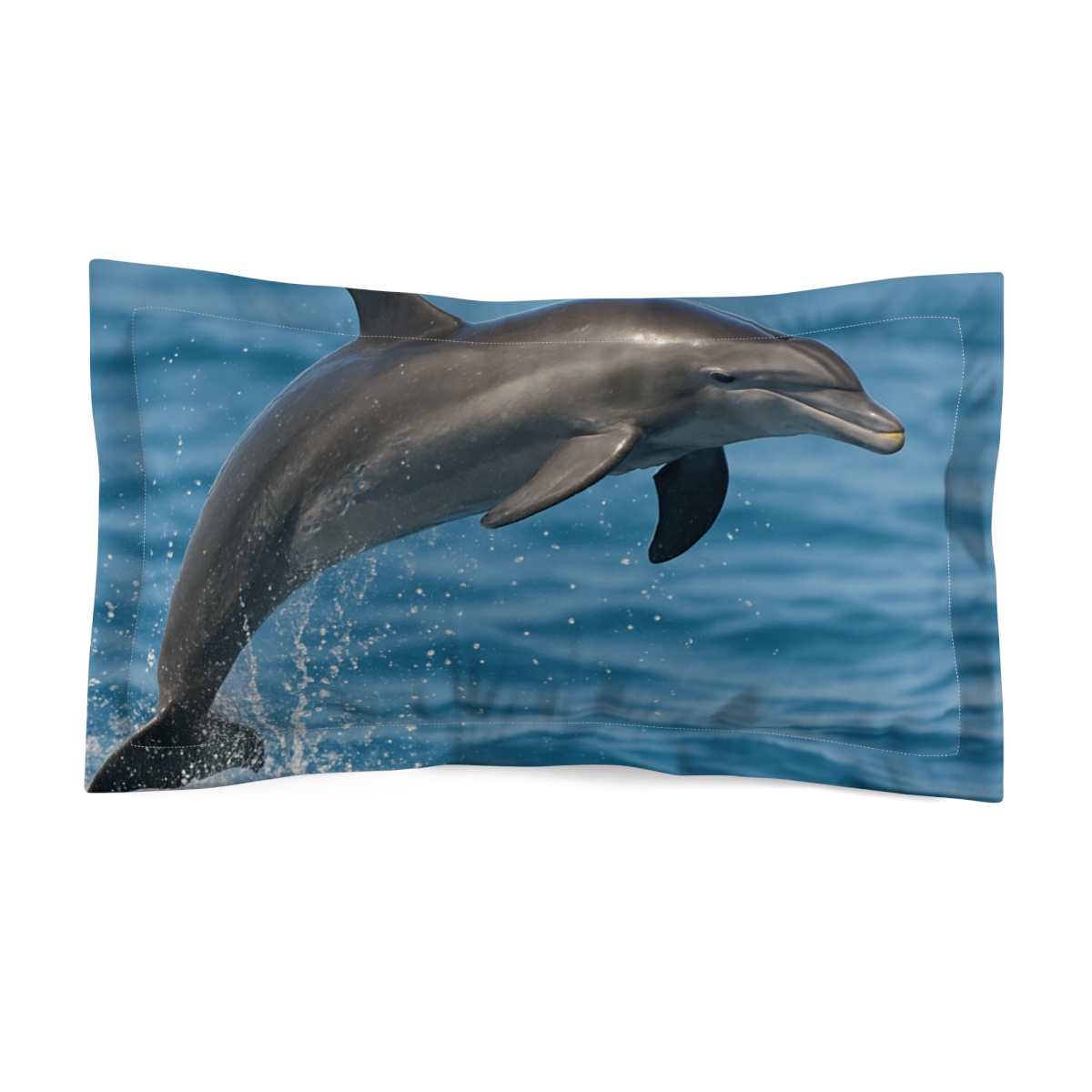 Sunlit Ripple Bottlenose Dolphin unique shape pillows