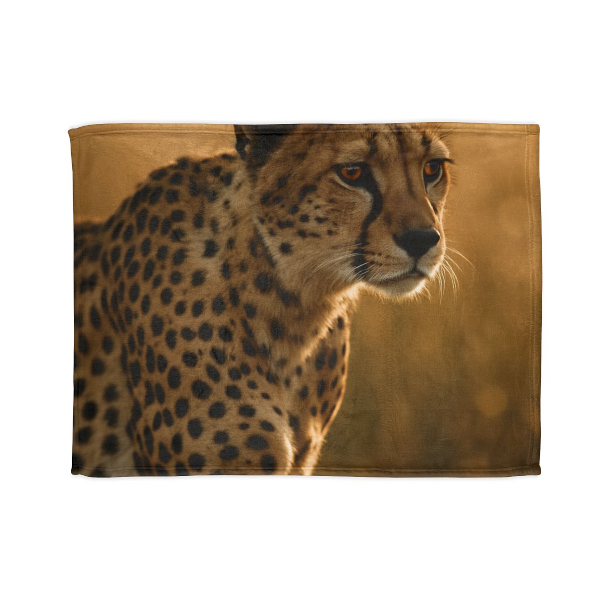 Sunlit Stare Cheetah warm winter blankets