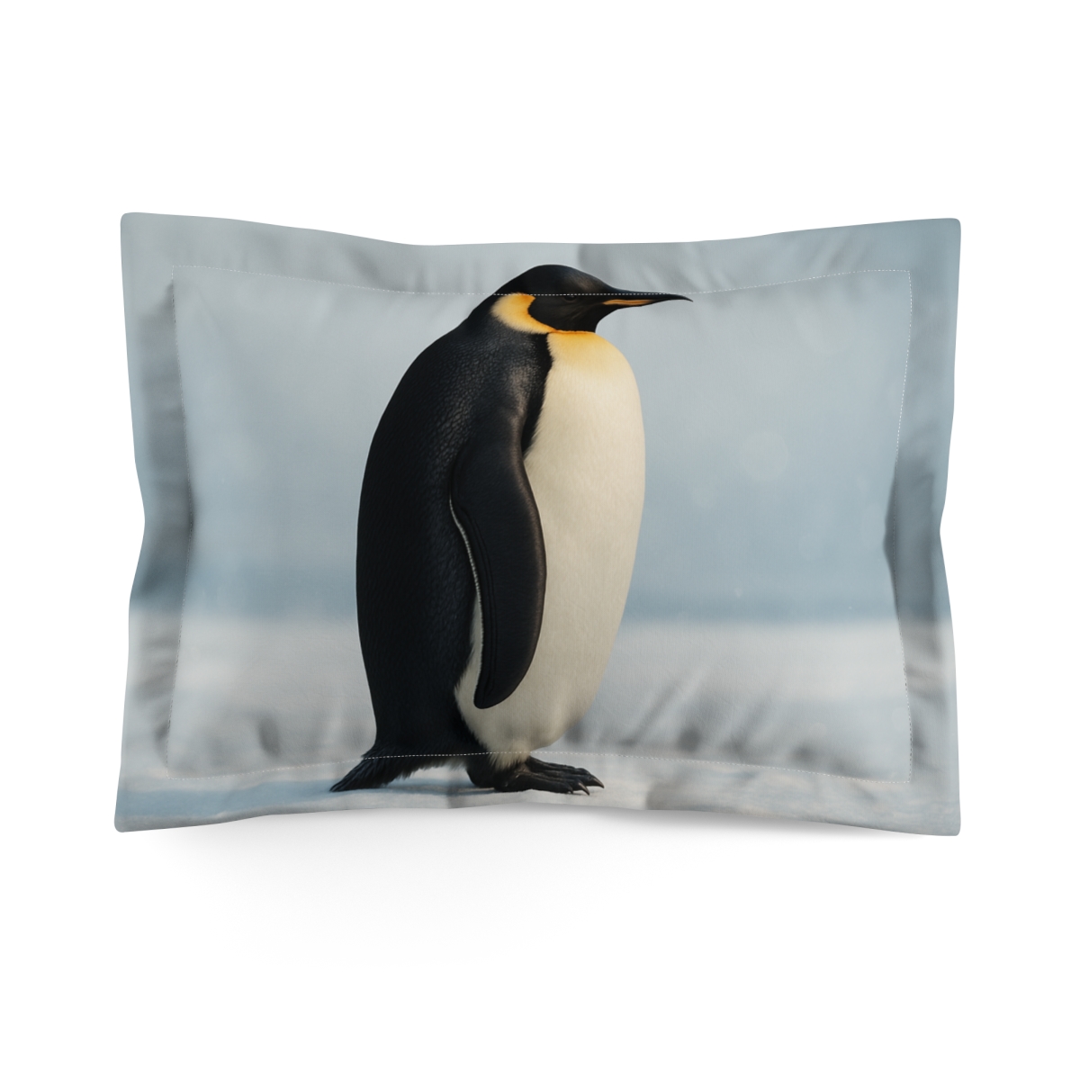 Sunlit Stillness Emperor Penguin gift pillows for home