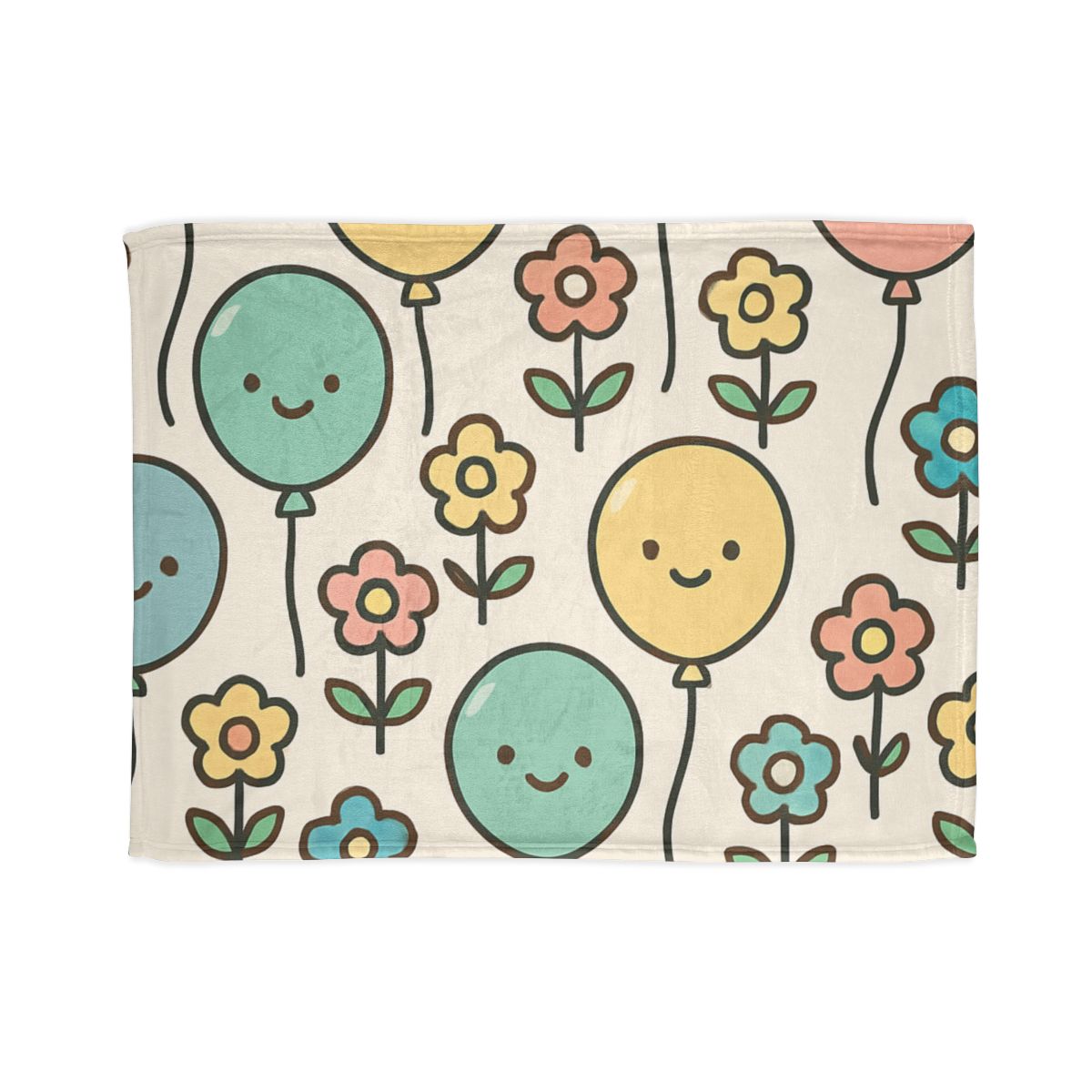Sunny Balloon Garden Blanket