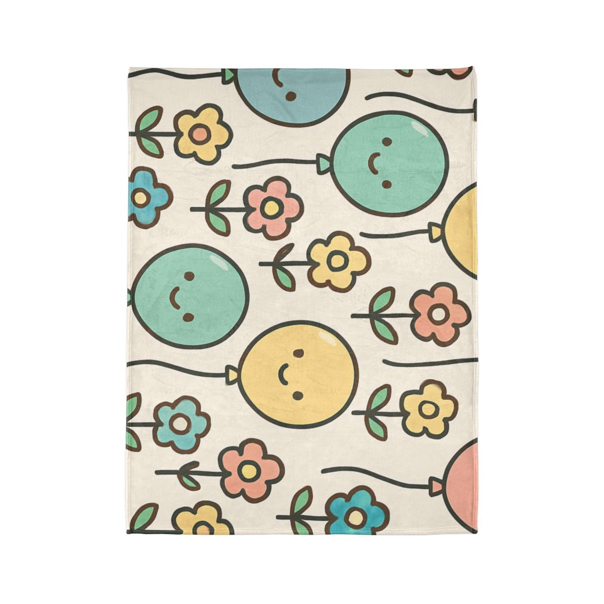 Sunny Balloon Garden Blanket