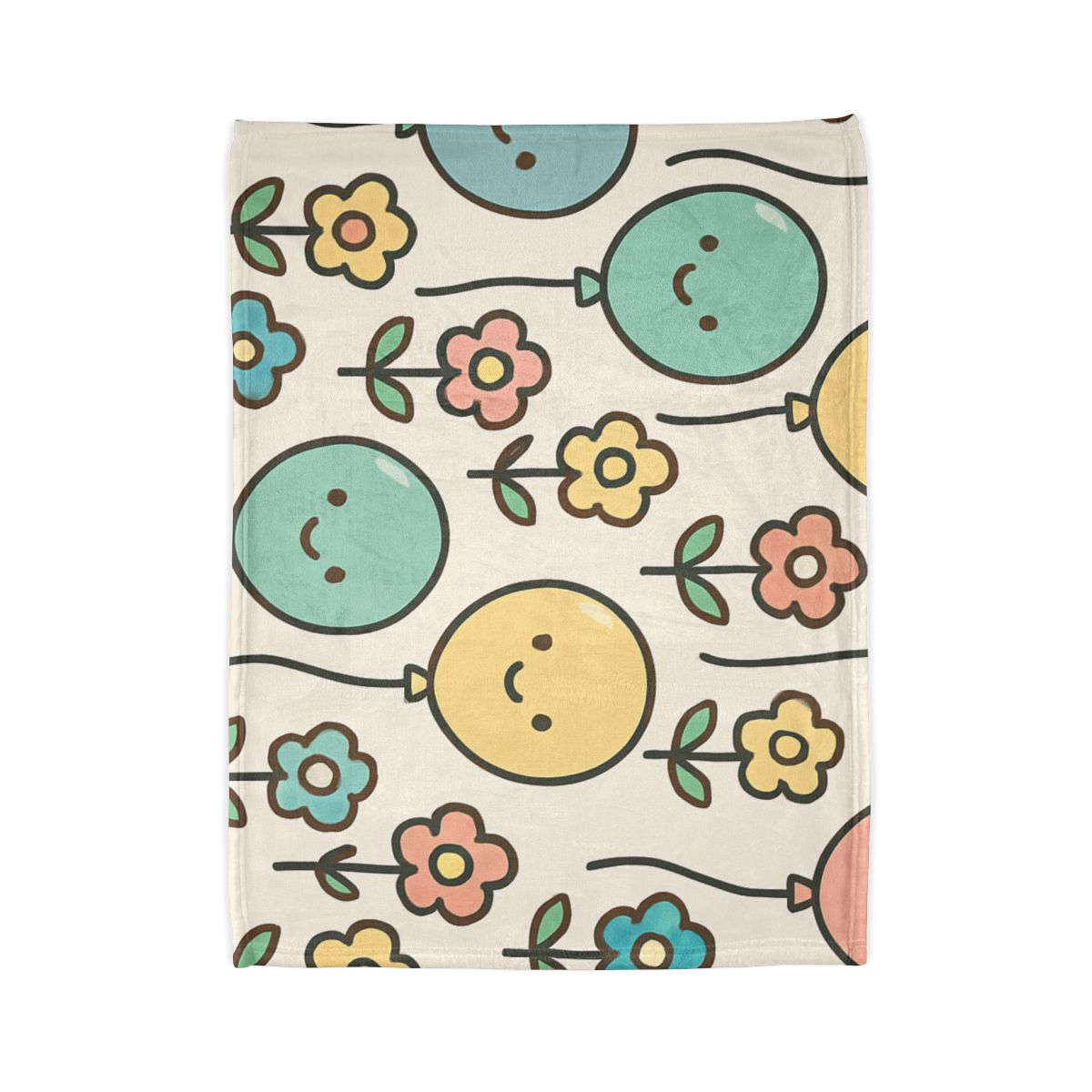 Sunny Balloon Garden Blanket