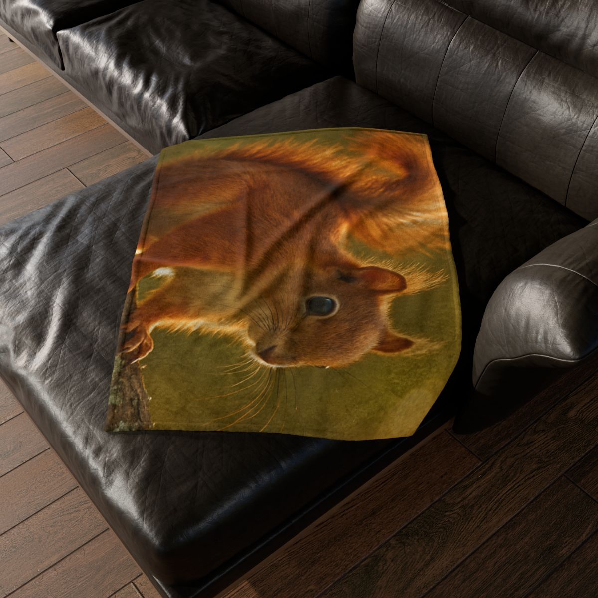 Sunrise Forager Red Squirrel decorative home blankets