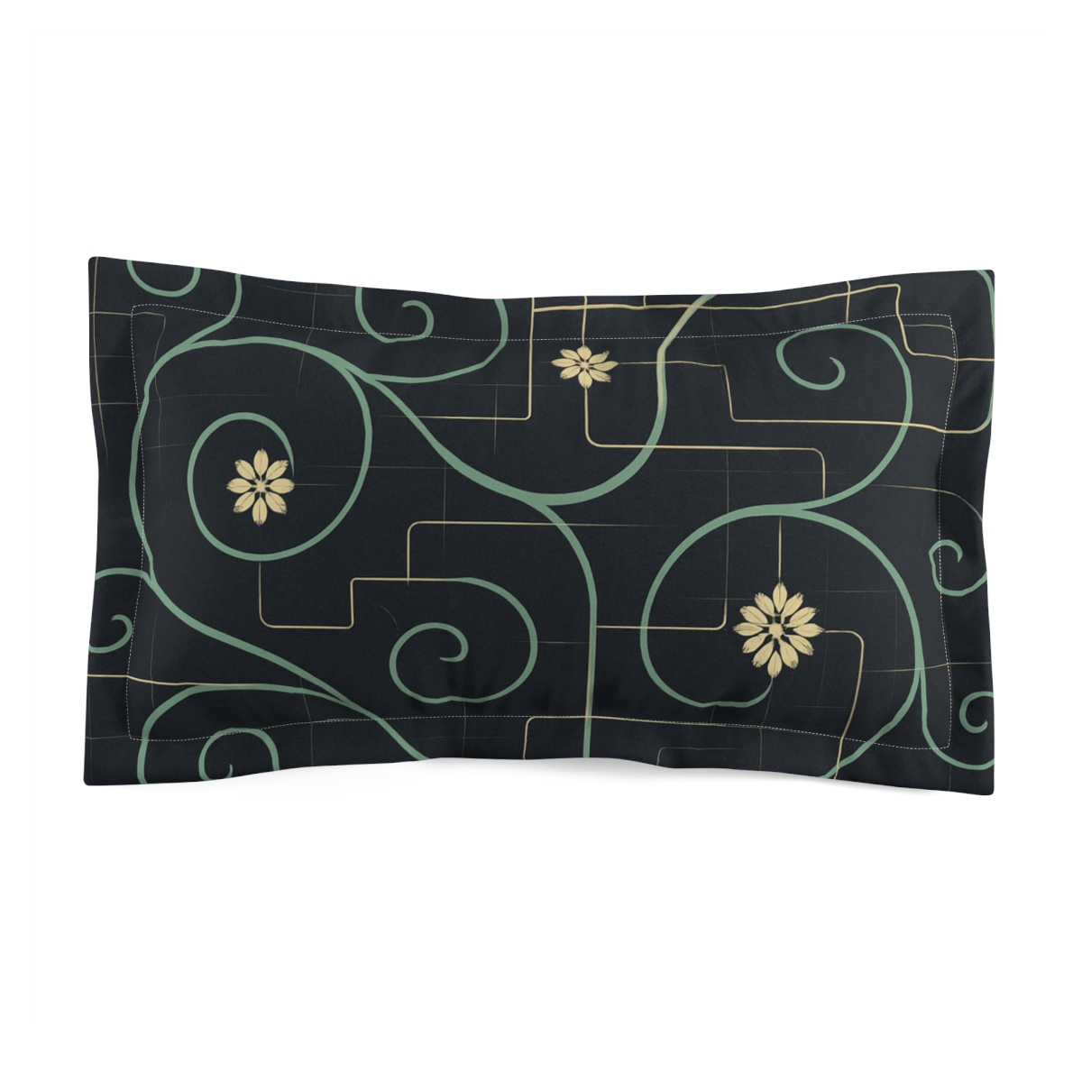 Tendril Circuit Overlay personalized decorative pillows