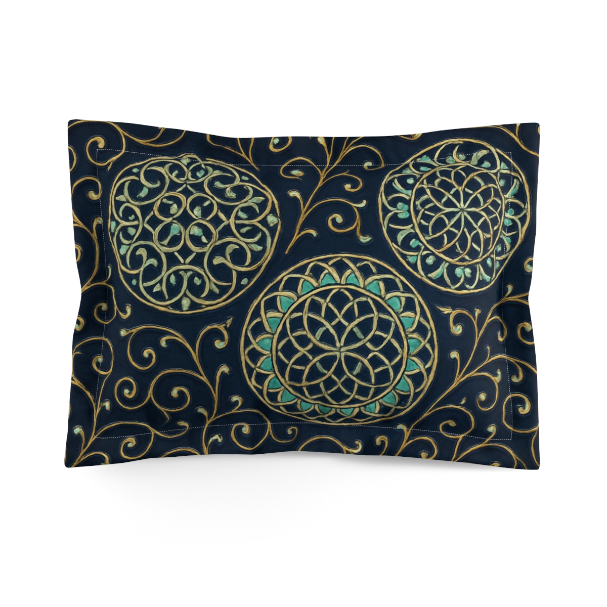 Tendril Halo Mosaic personalized decorative pillows