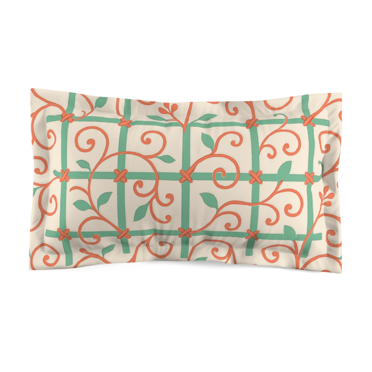 Tendril Harmonic Grid unique shape pillows