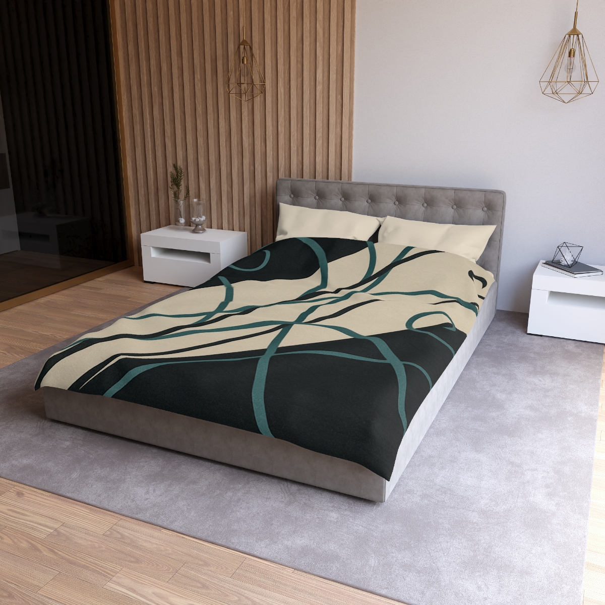 Tendril Motion Study unique patterned duvets