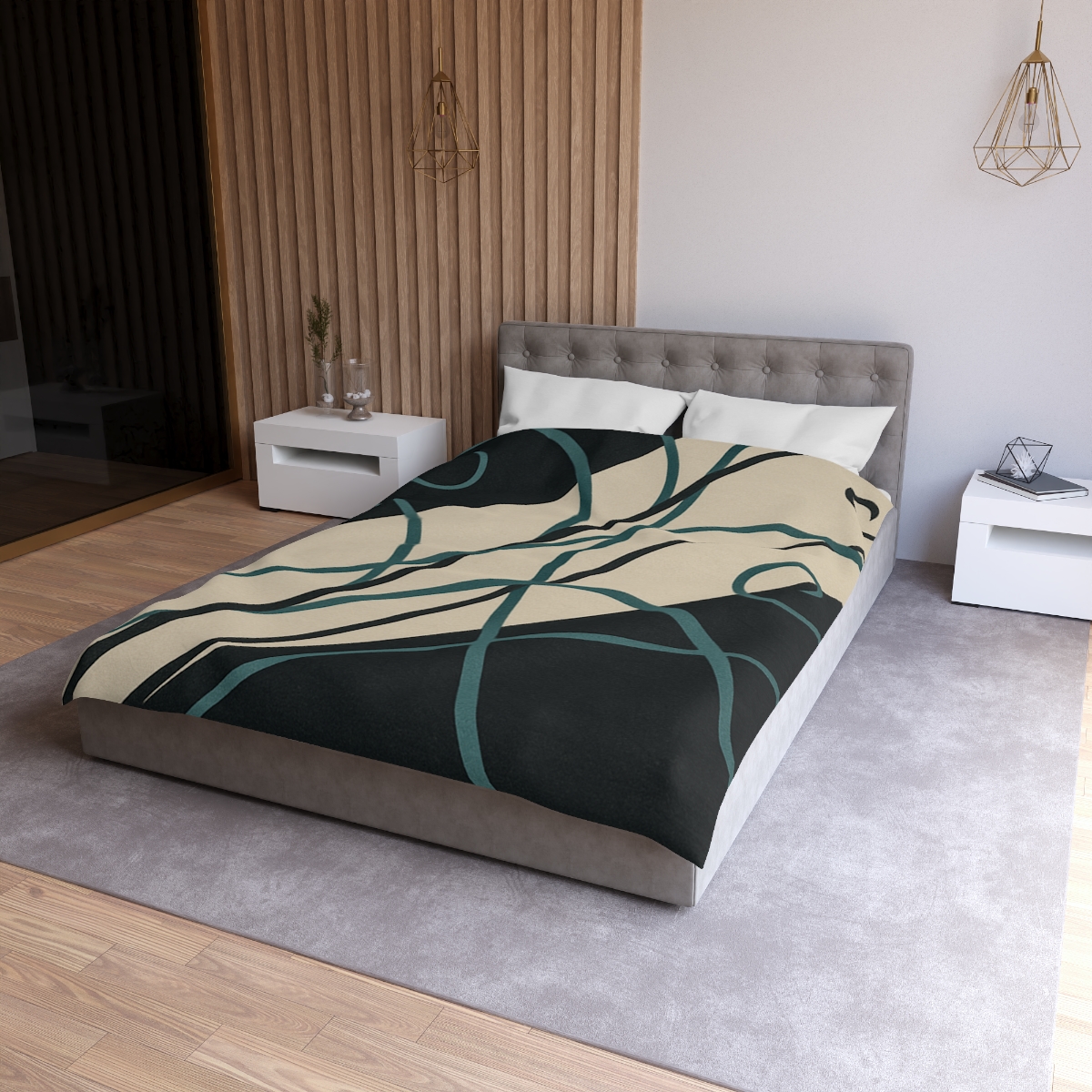 Tendril Motion Study unique patterned duvets