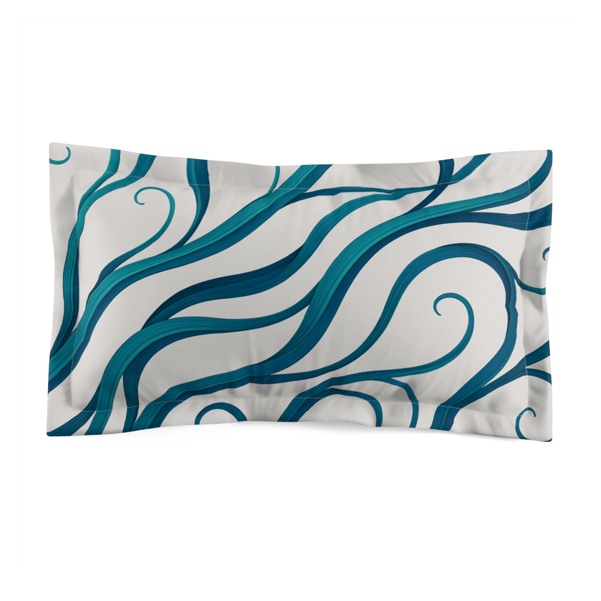 Tendril Ribbon Flow unique shape pillows