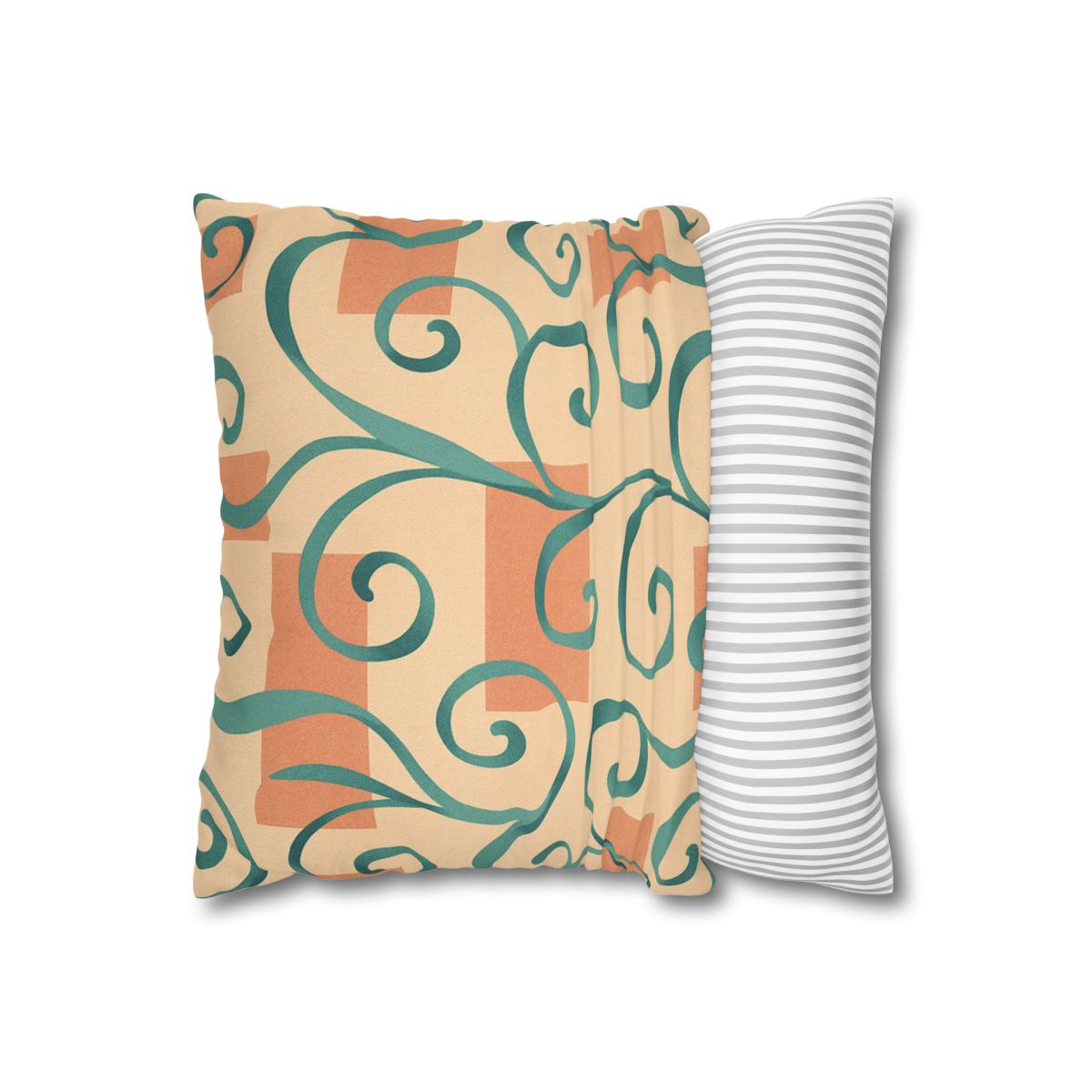 Tendril Ribbon Grid comfortable bedding pillow covers