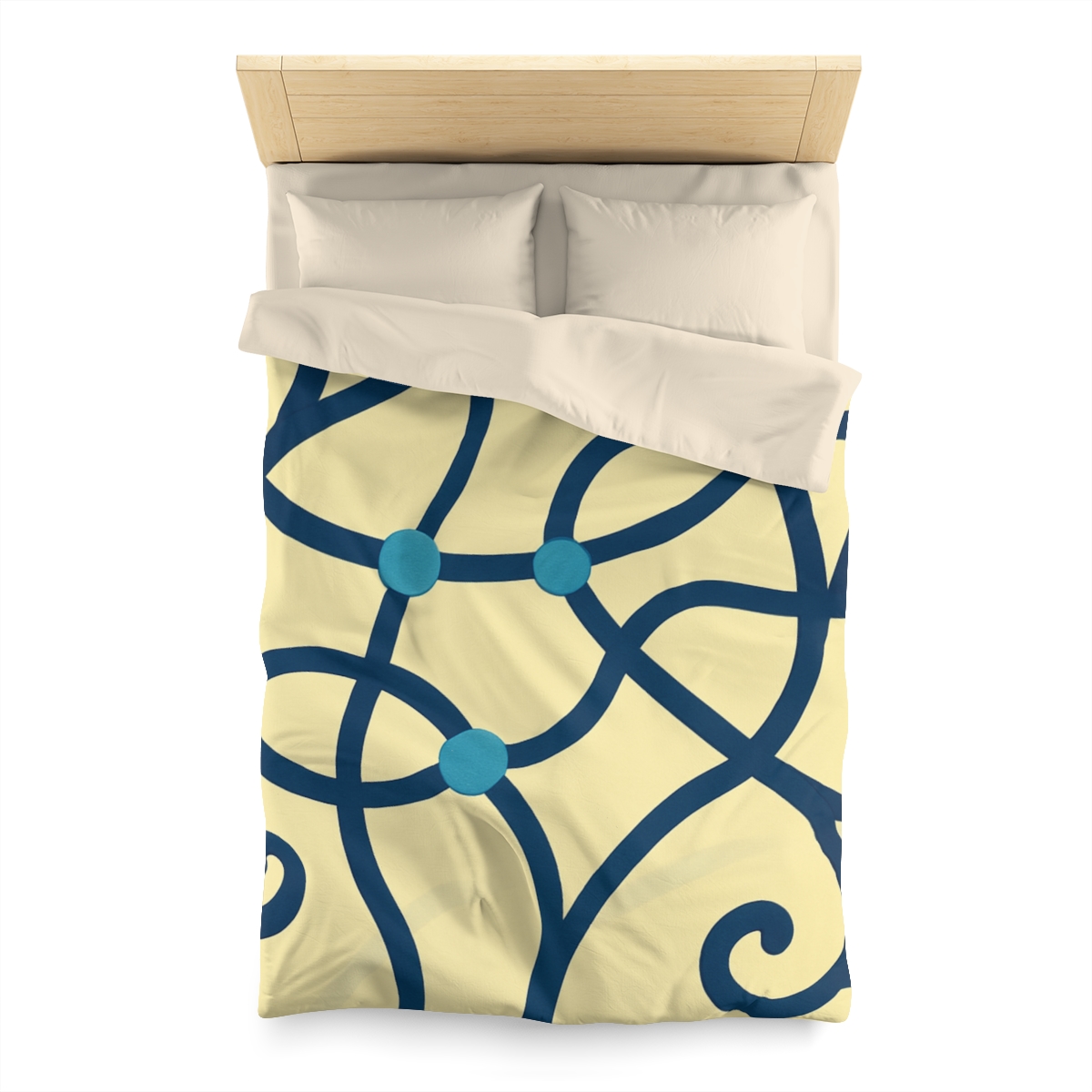 Tendril Ribbon Network unique patterned duvets