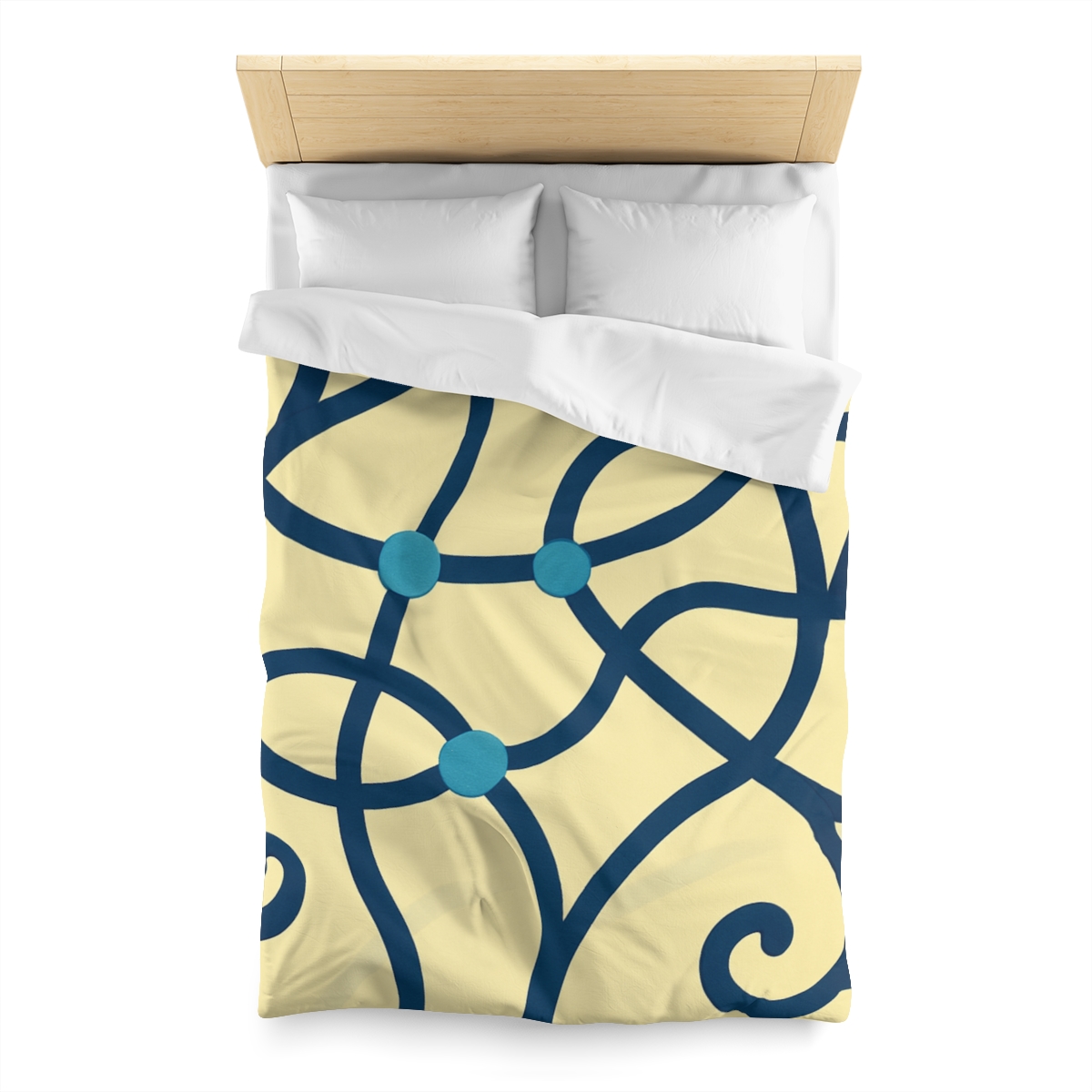 Tendril Ribbon Network unique patterned duvets