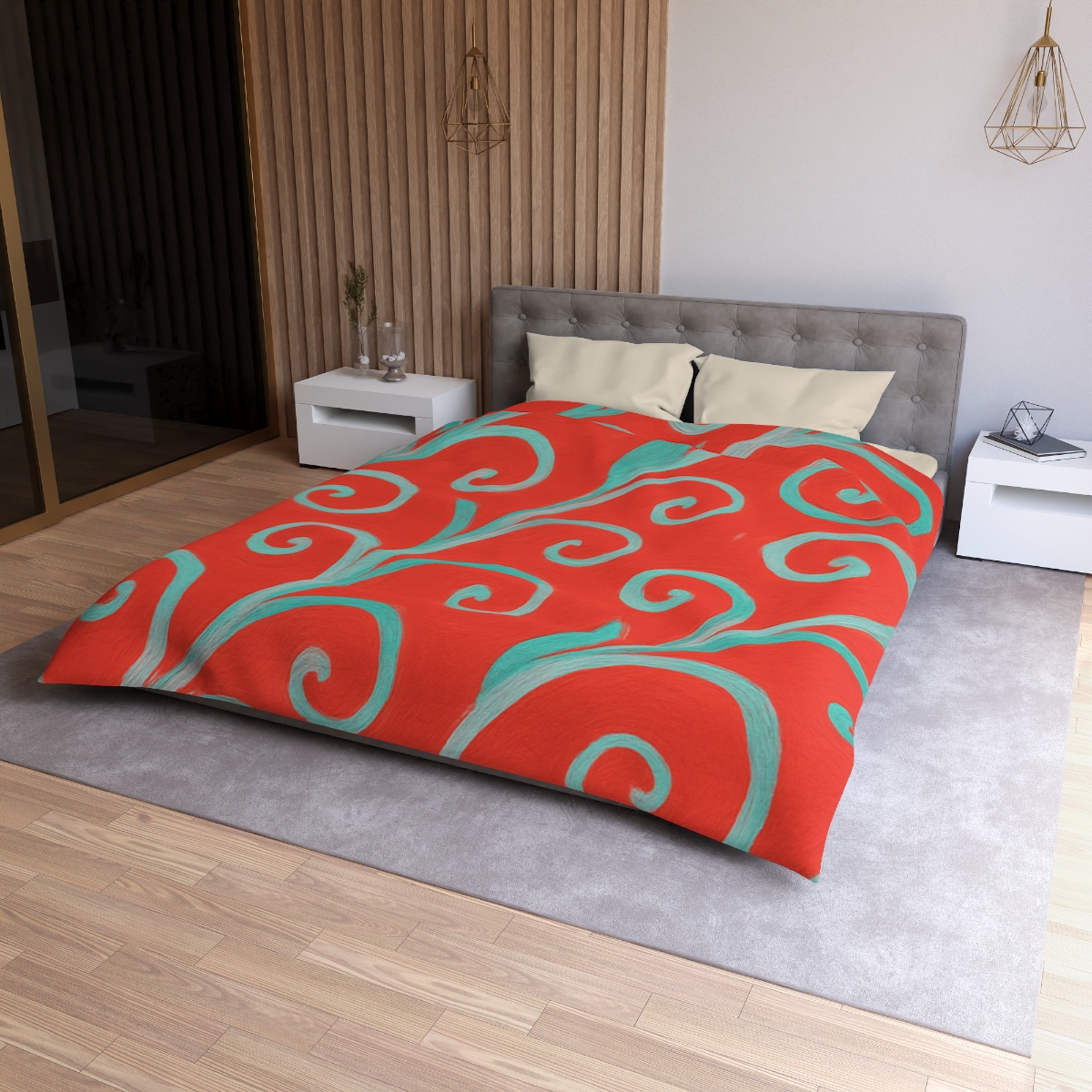 Tendril Ribbon Parade unique patterned duvets