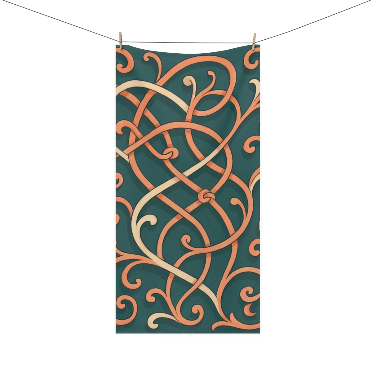 Tendril Ribbon Weave decorative home towels