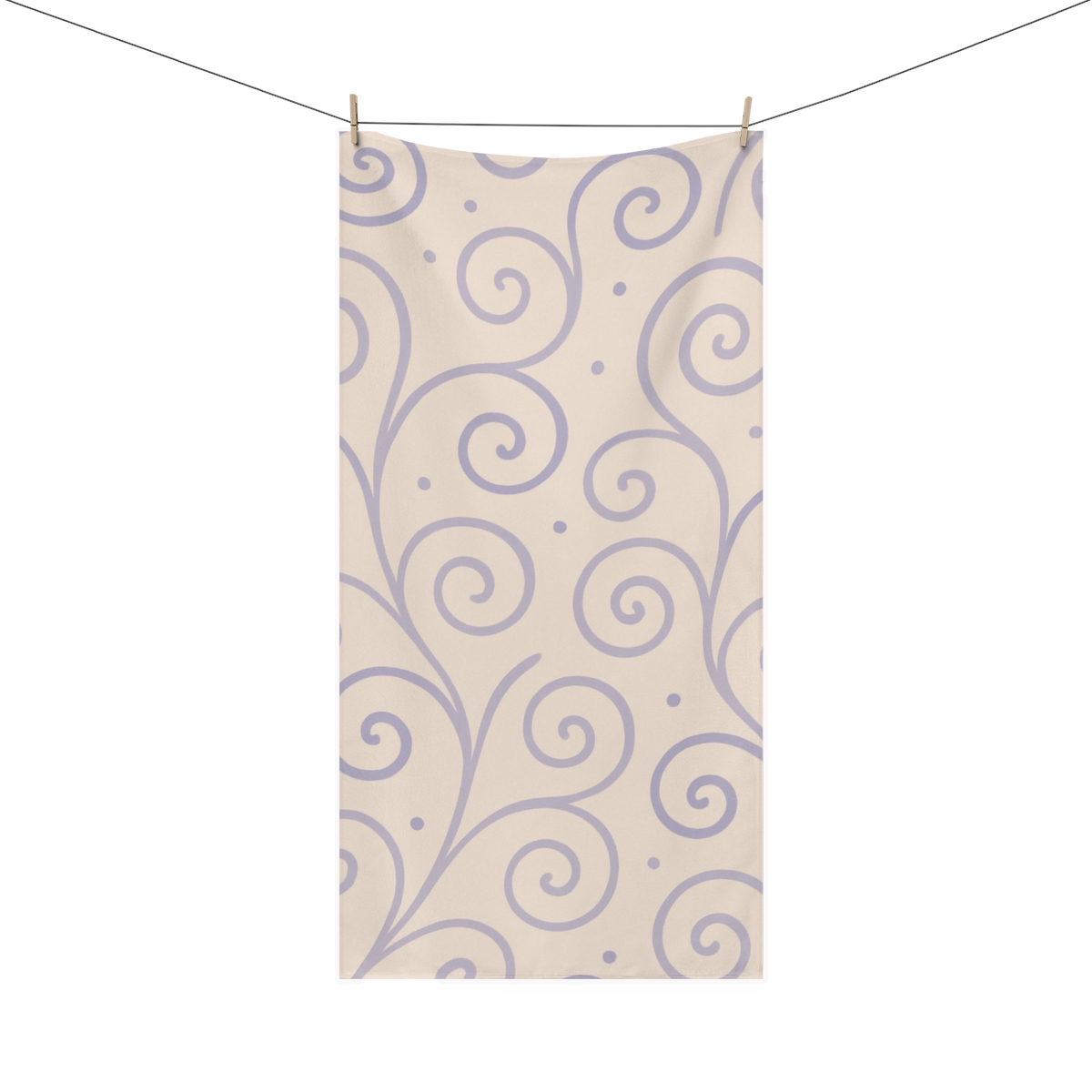 Tendril Spiral Diagram stylish beach towels