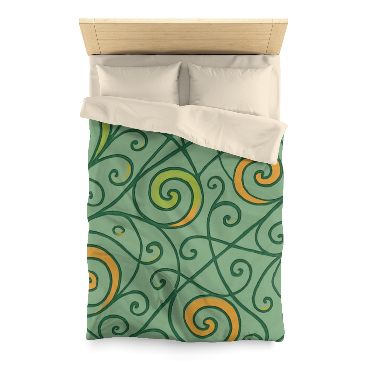 Tendril Spiral Lattice soft comforter duvets
