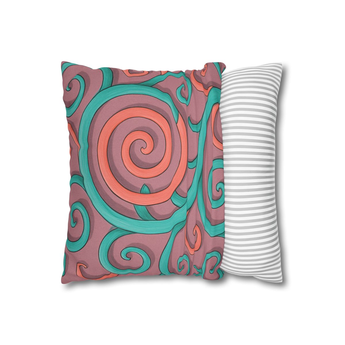 Tendril Spiral Mosaic personalized pillow covers