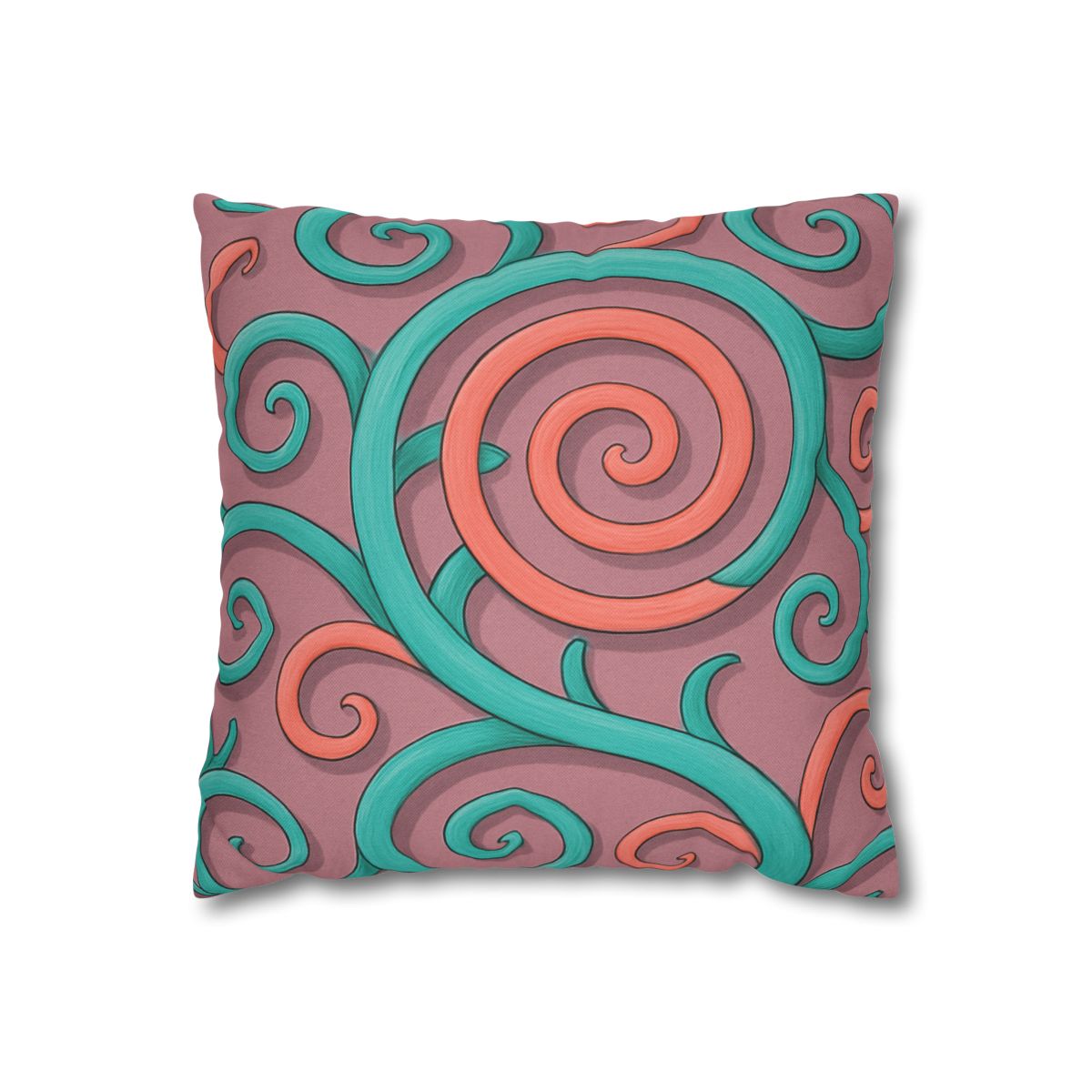 Tendril Spiral Mosaic personalized pillow covers