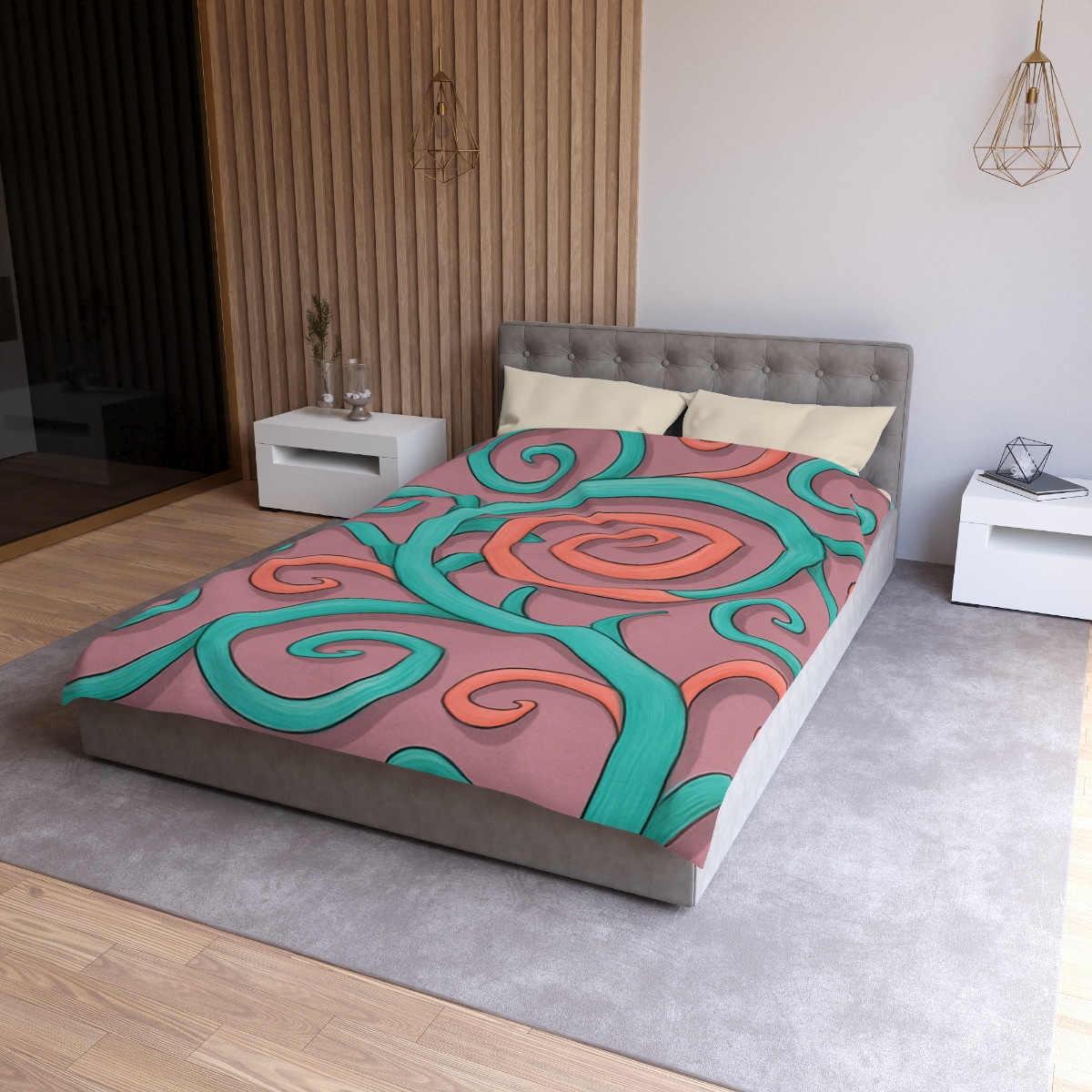 Tendril Spiral Mosaic trendy bedroom duvets