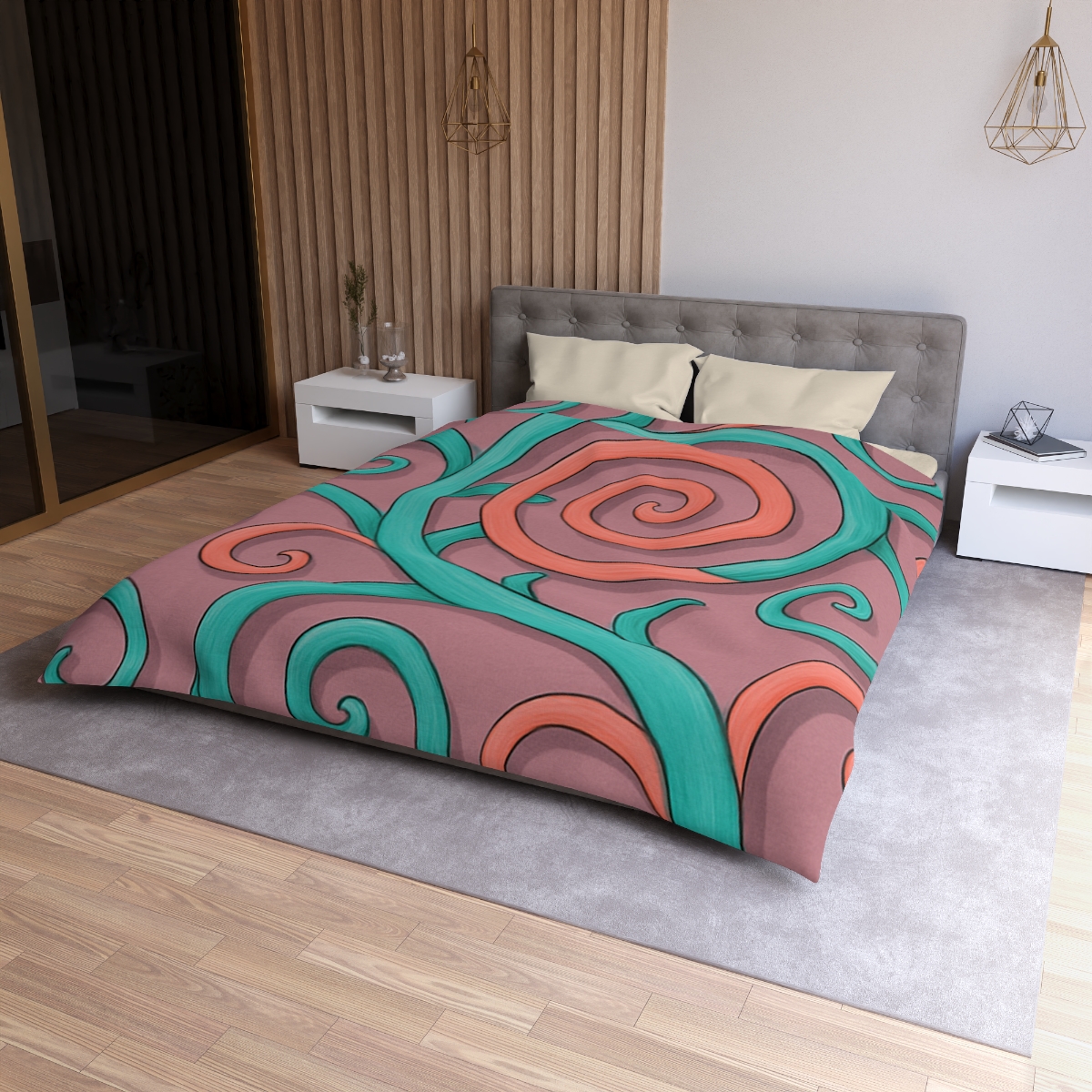 Tendril Spiral Mosaic trendy bedroom duvets
