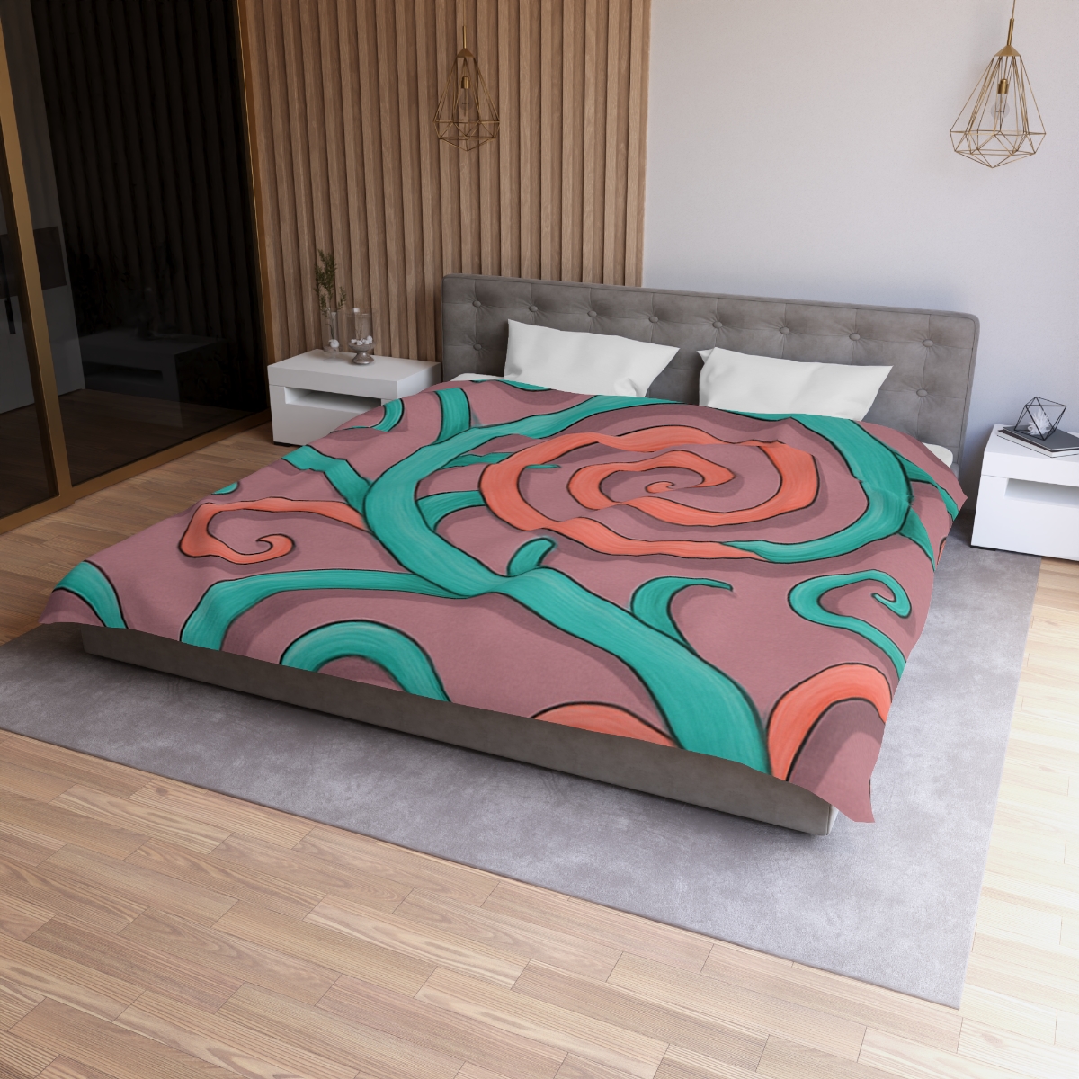 Tendril Spiral Mosaic trendy bedroom duvets