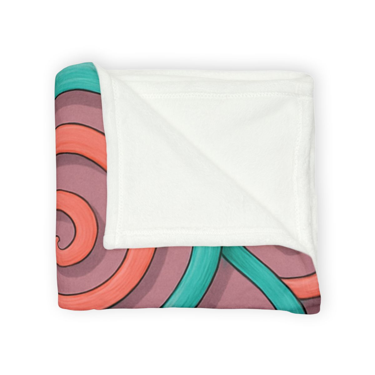 Tendril Spiral Mosaic decorative home blankets