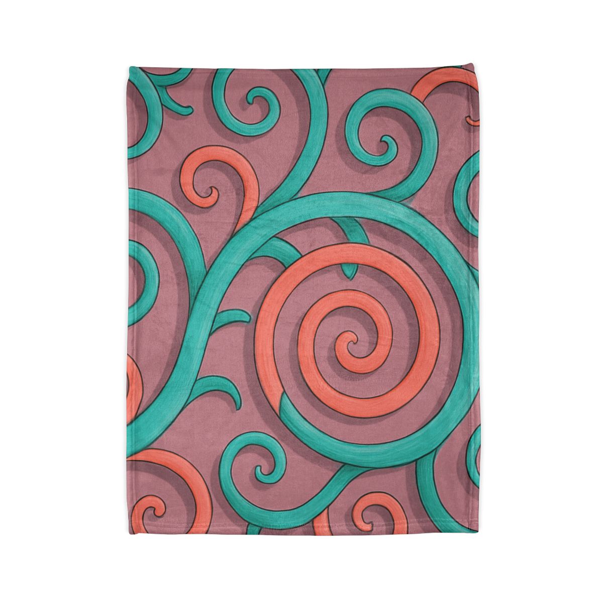 Tendril Spiral Mosaic decorative home blankets
