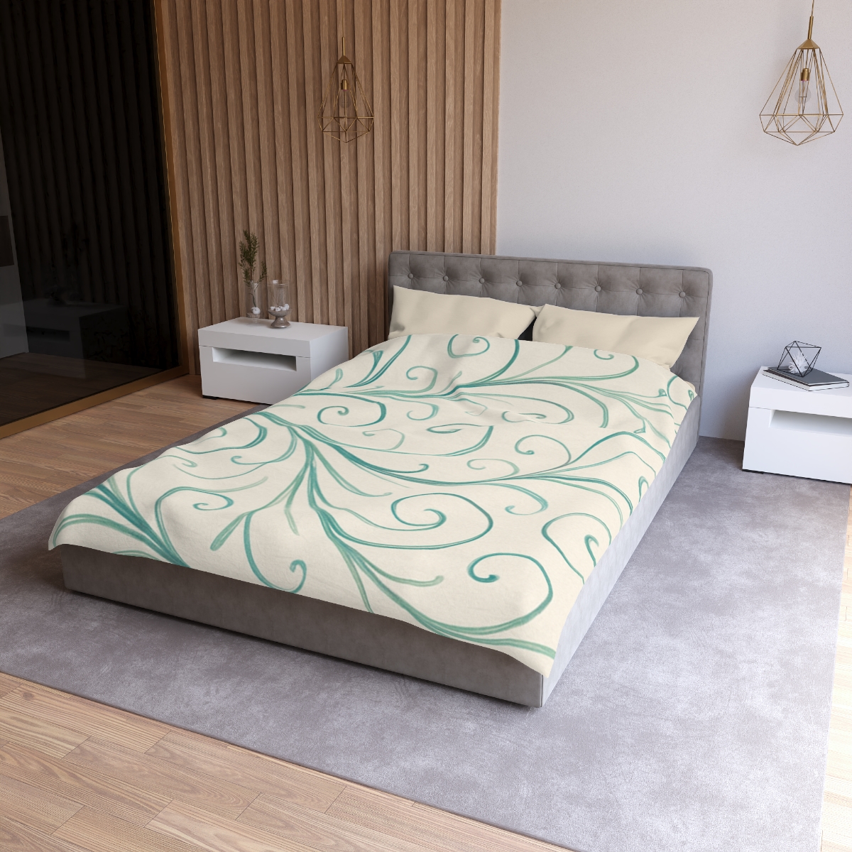 Tendril Wave Filigree personalized bedding duvets