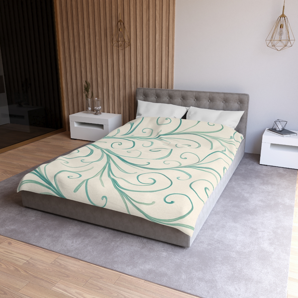 Tendril Wave Filigree personalized bedding duvets