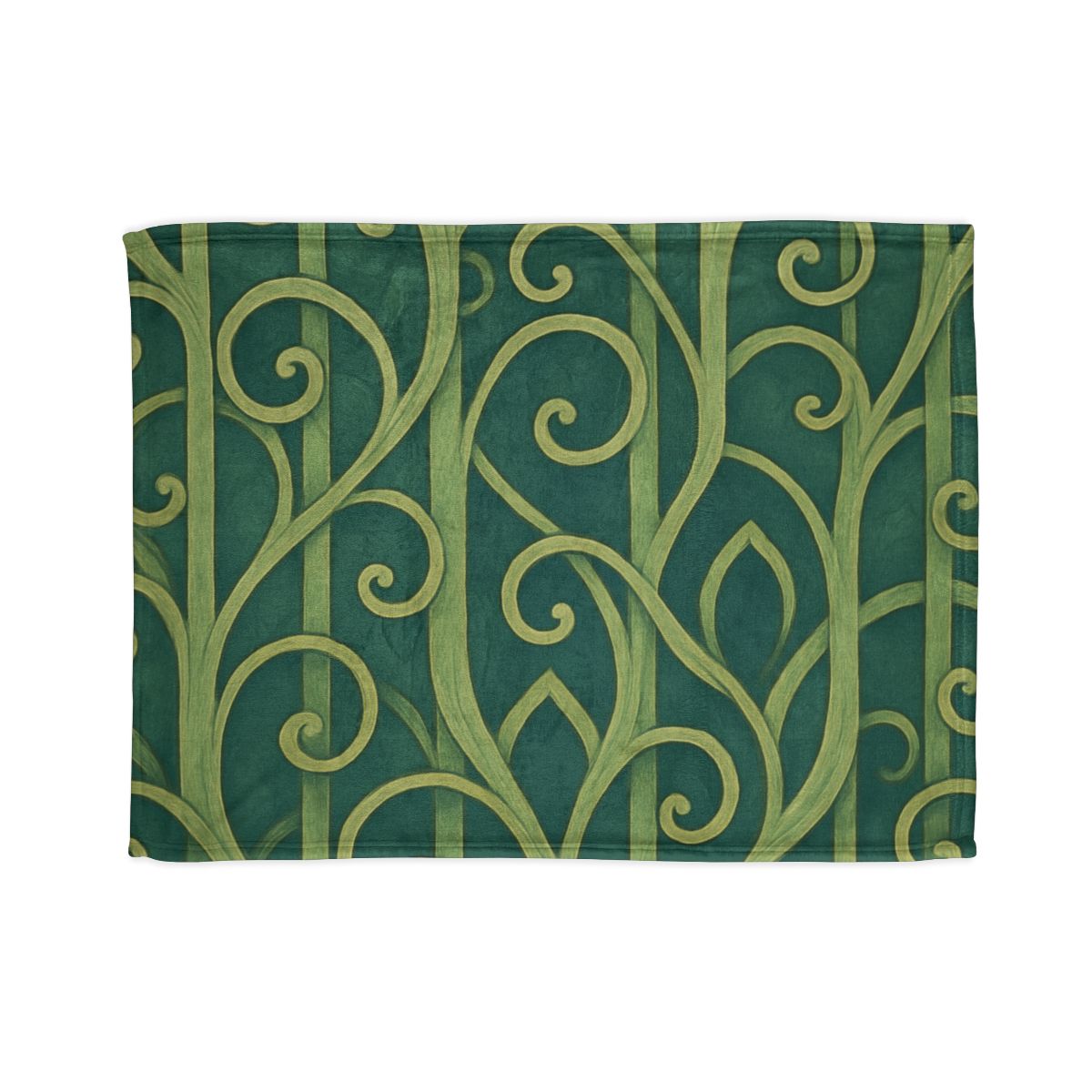 Tendriled Lattice Cascade soft fleece blankets
