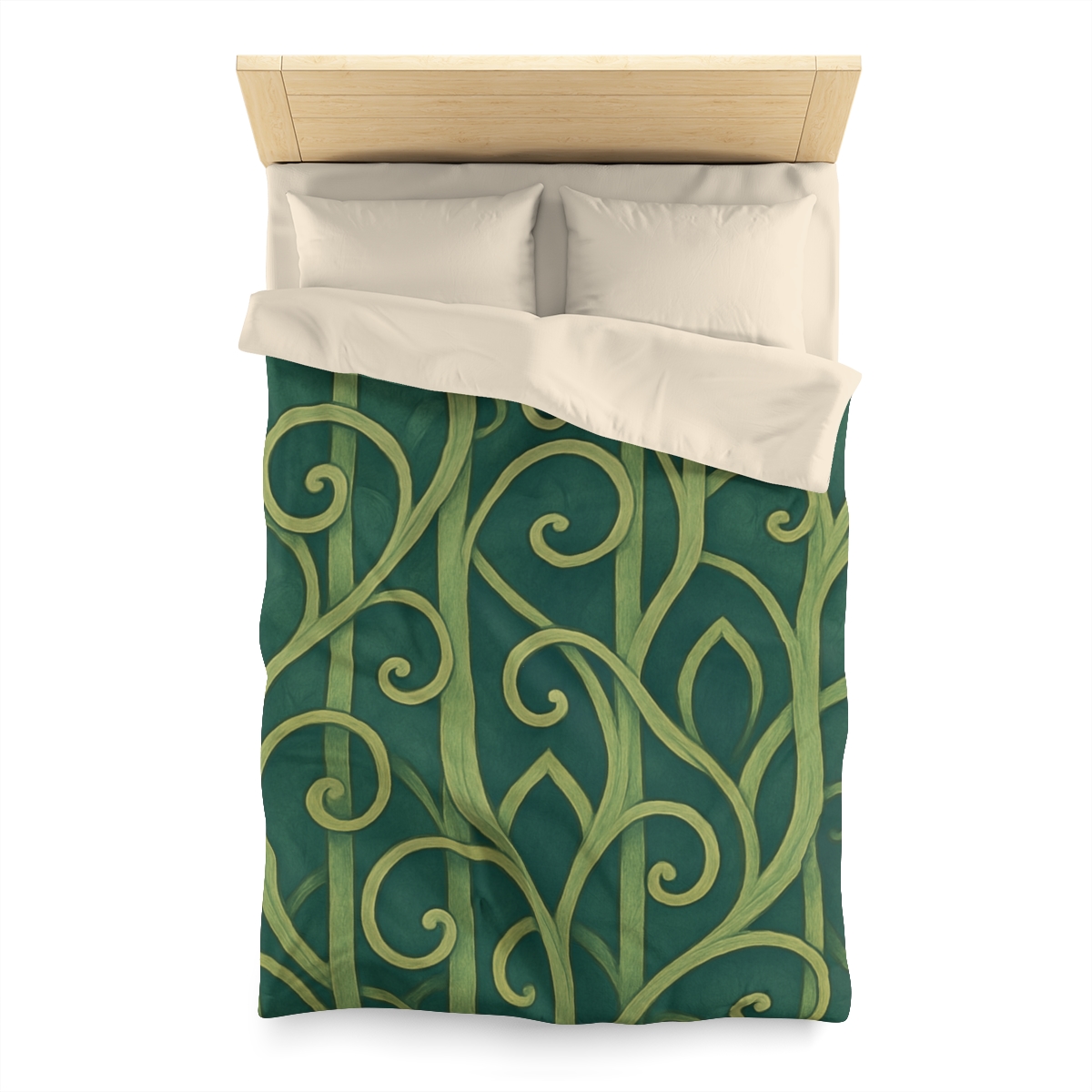 Tendriled Lattice Cascade unique patterned duvets