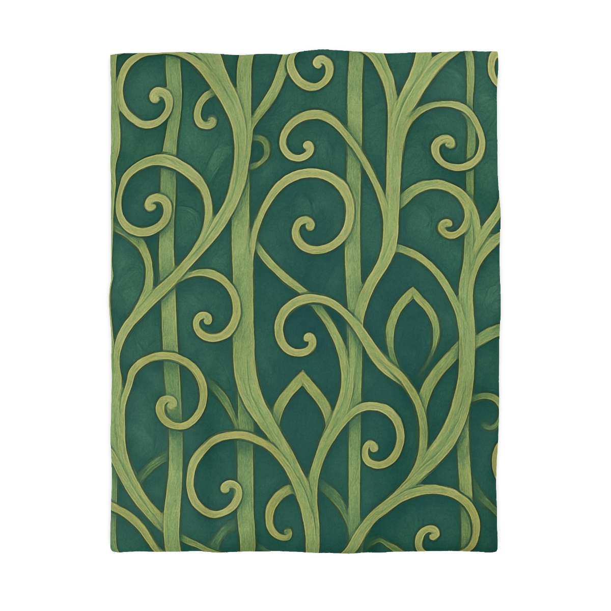 Tendriled Lattice Cascade unique patterned duvets