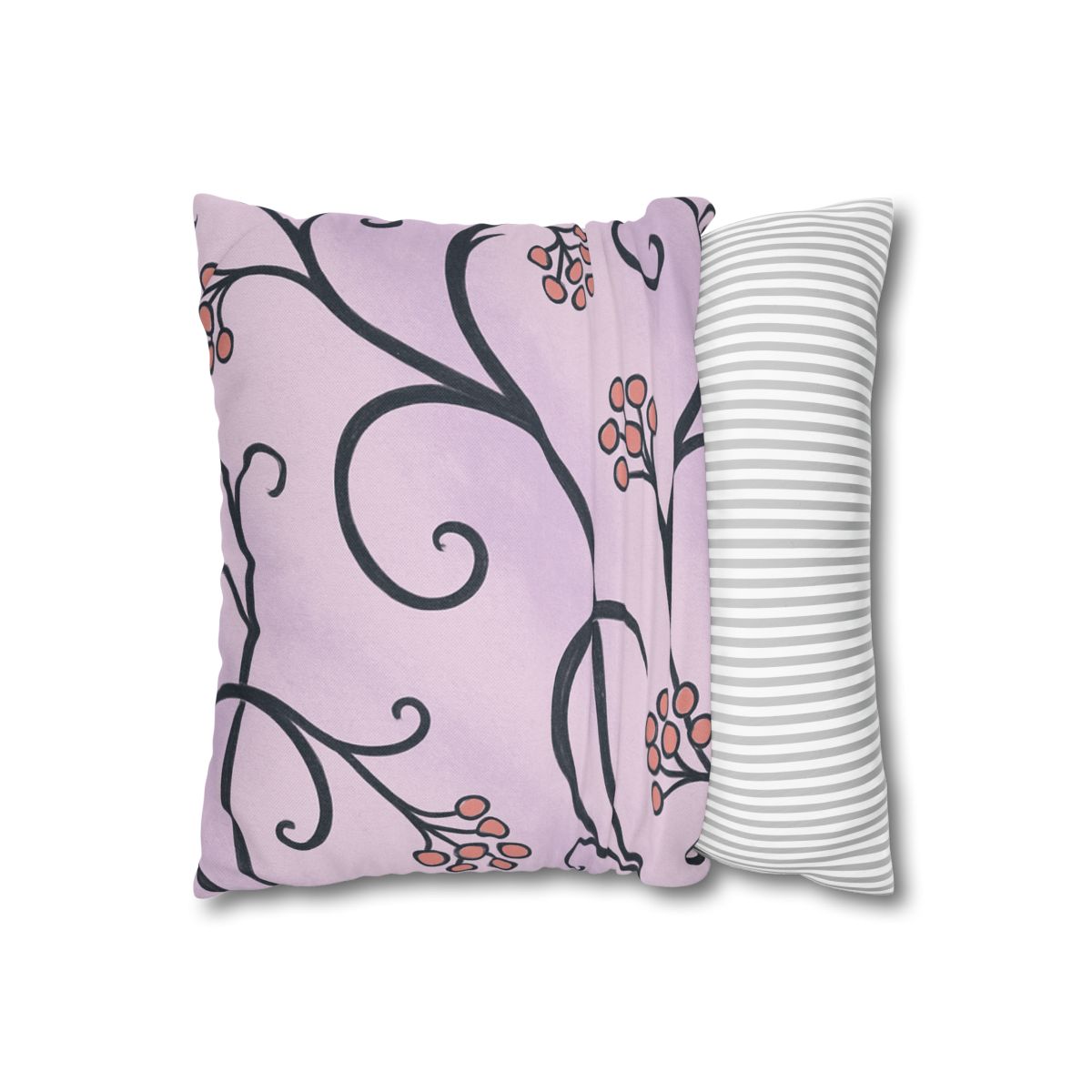 Tendrilled Ribbon Network soft cotton pillow cases