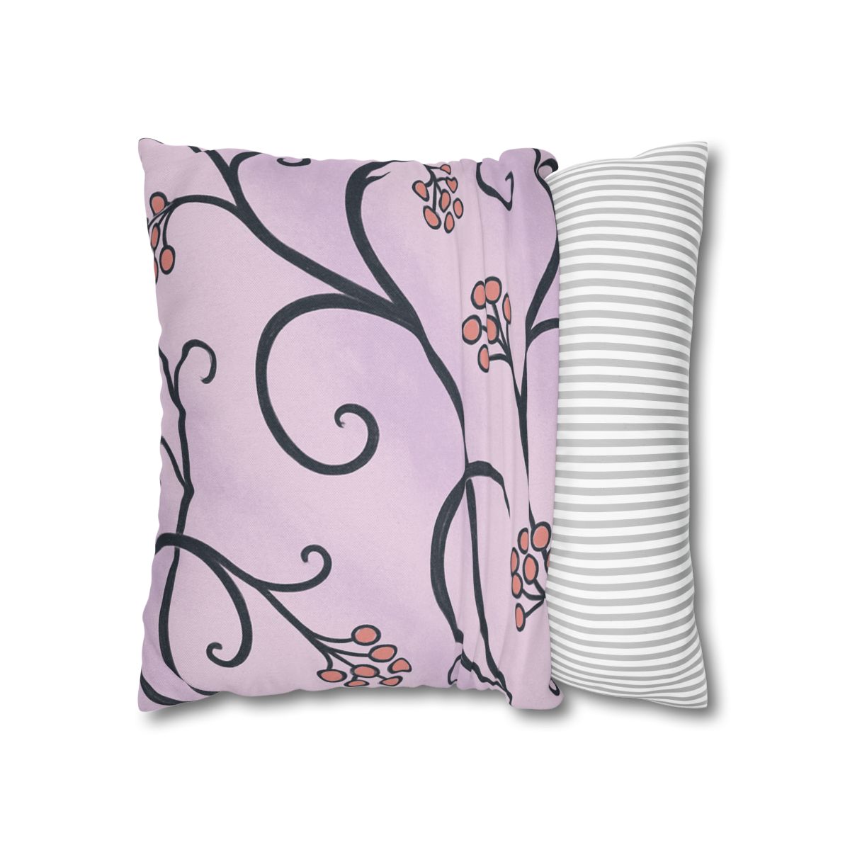 Tendrilled Ribbon Network soft cotton pillow cases