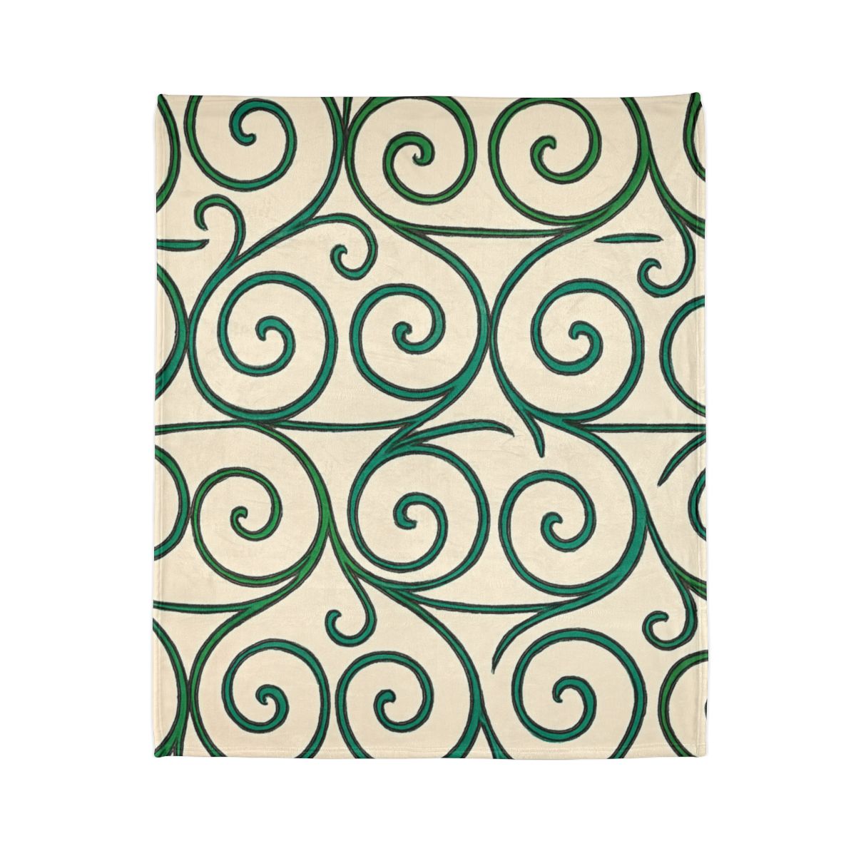 Tendrilled Spiral Matrix Blanket