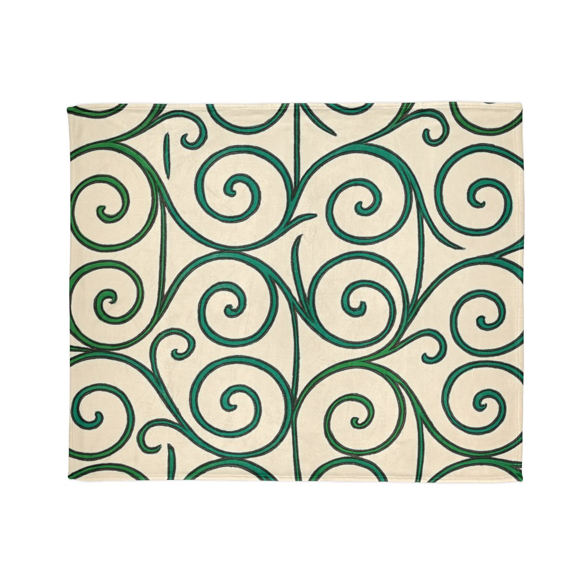 Tendrilled Spiral Matrix Blanket