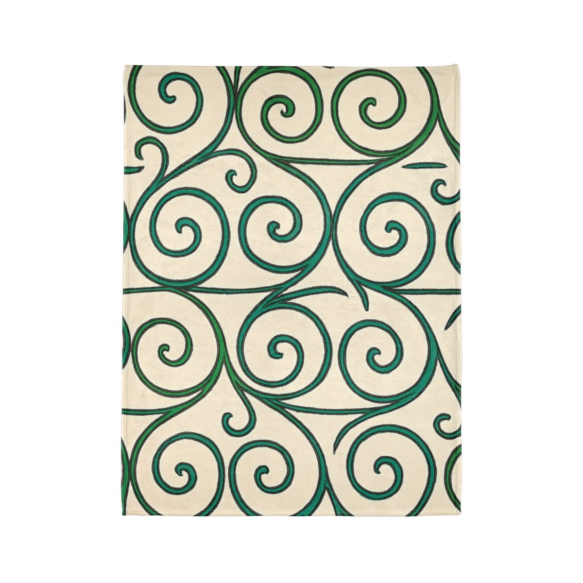 Tendrilled Spiral Matrix Blanket