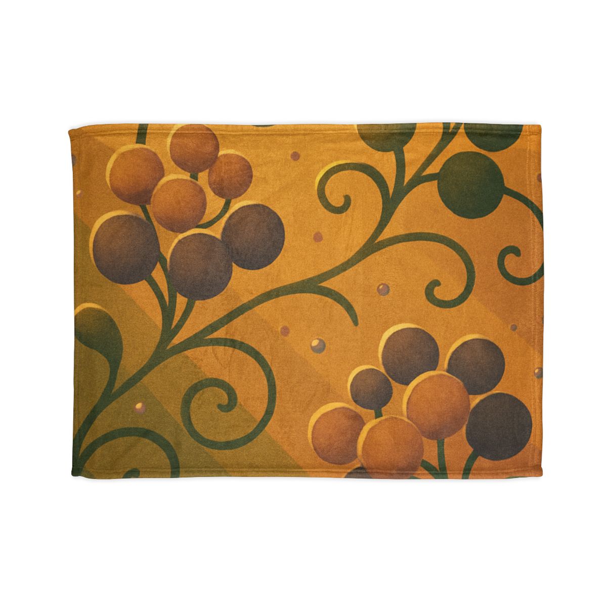 Tendrils And Seed Cluster personalized cozy blankets