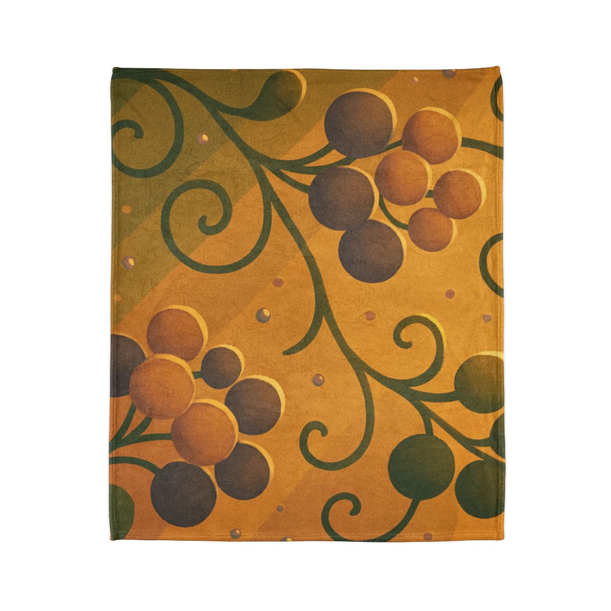 Tendrils And Seed Cluster personalized cozy blankets