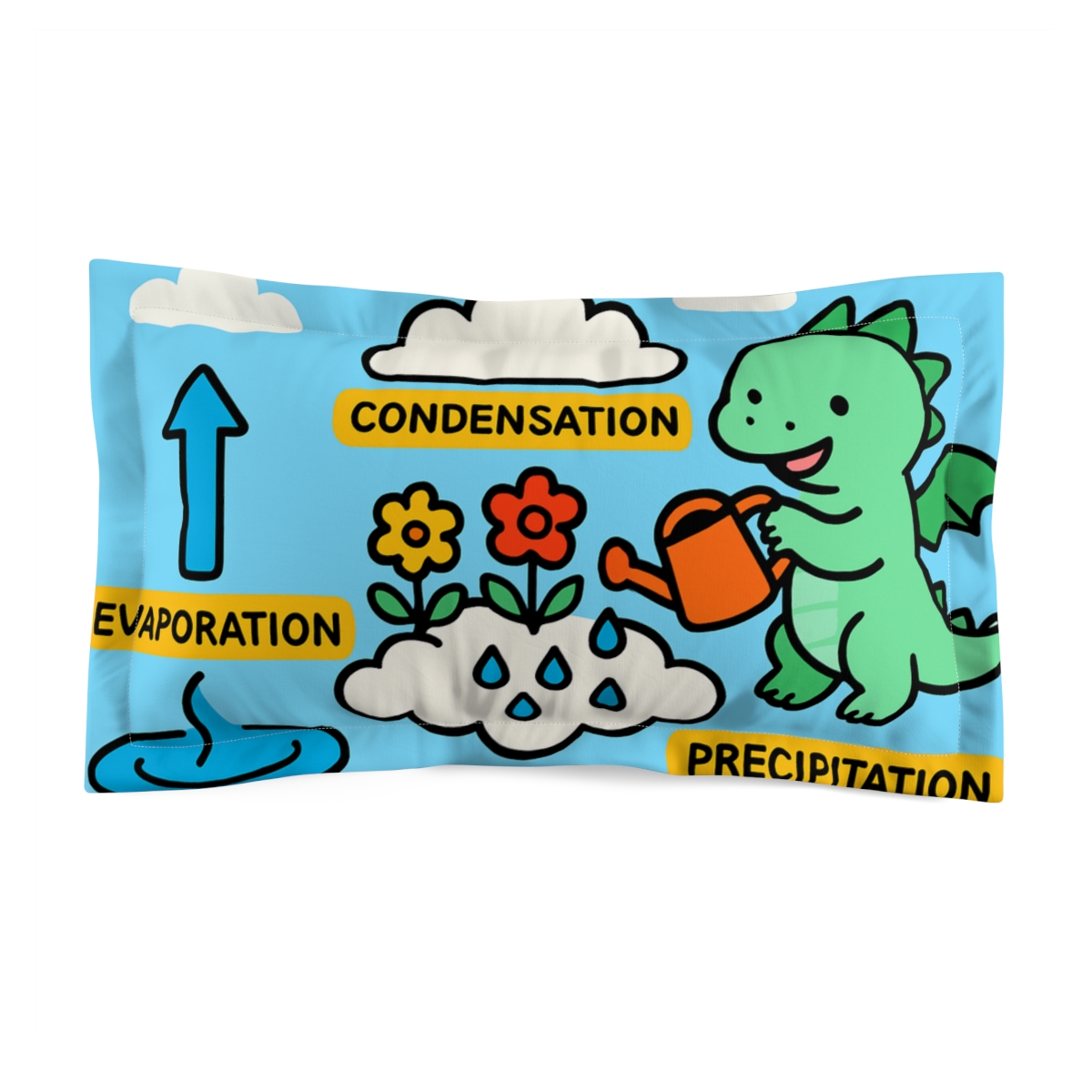 The Cloud Garden Dragon And The Water Cycle trendy accent pillows