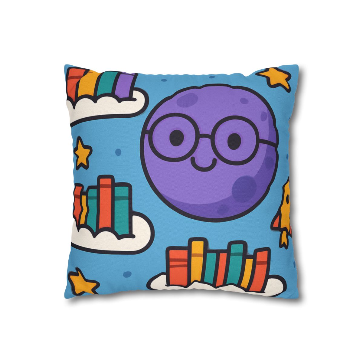 The Cloud Library Of Planet Puff soft cotton pillow cases