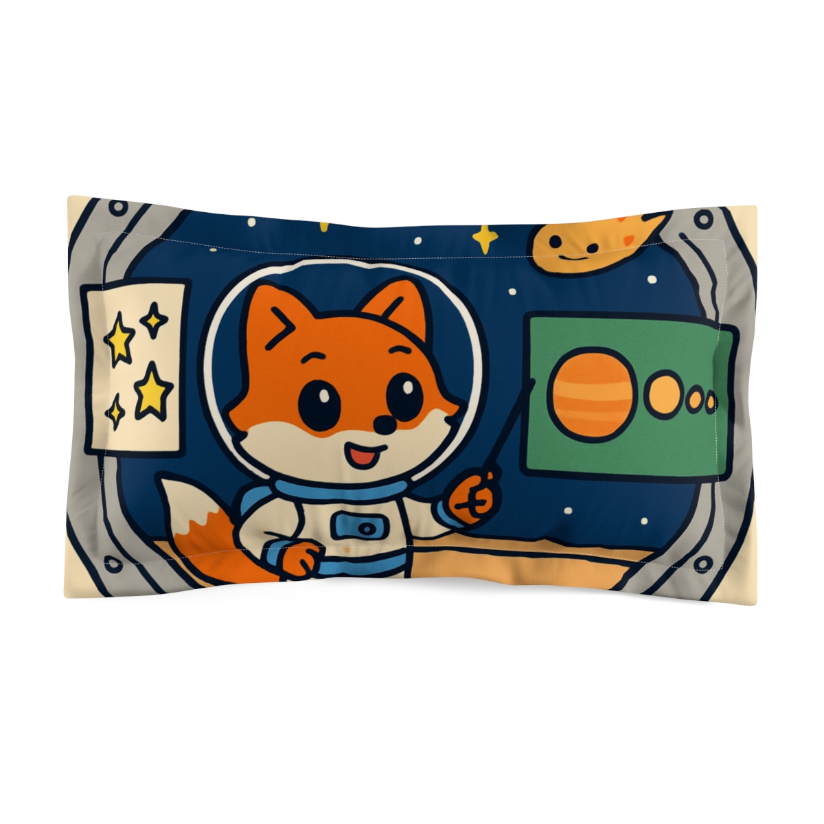 The Comet Classroom Fox stylish throw pillows