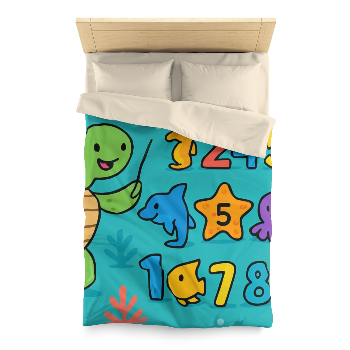 The Coral Reef Number Parade warm winter duvets
