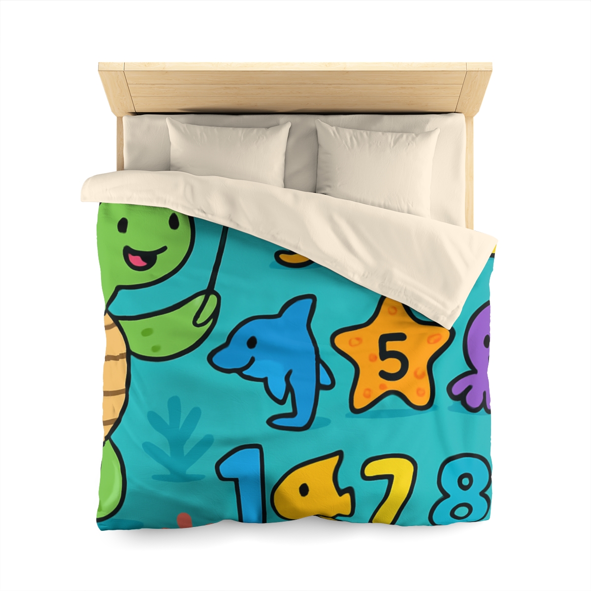 The Coral Reef Number Parade warm winter duvets